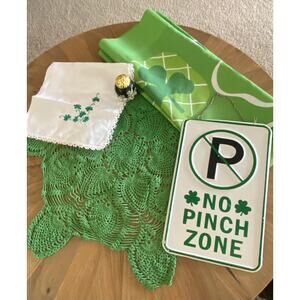 🍀 Lucky Pot of Gold & Irish Blessings Decor Bundle - Shamrocks & Lace